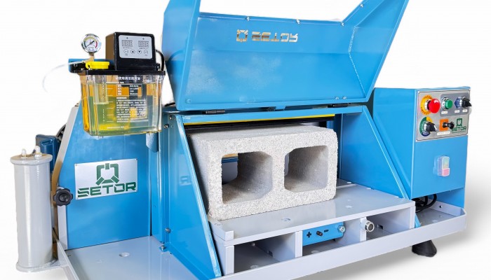 Retífica faceadora automática para blocos de concreto e paver - SET 1000HP (4.s)